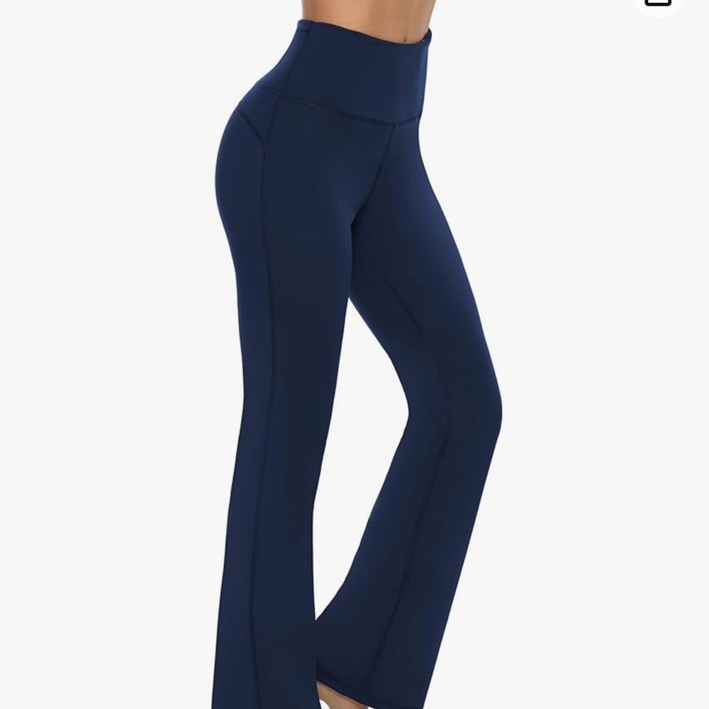 Women's Bootcut Yoga Pants with Pockets High Waist Bootleg Tummy control